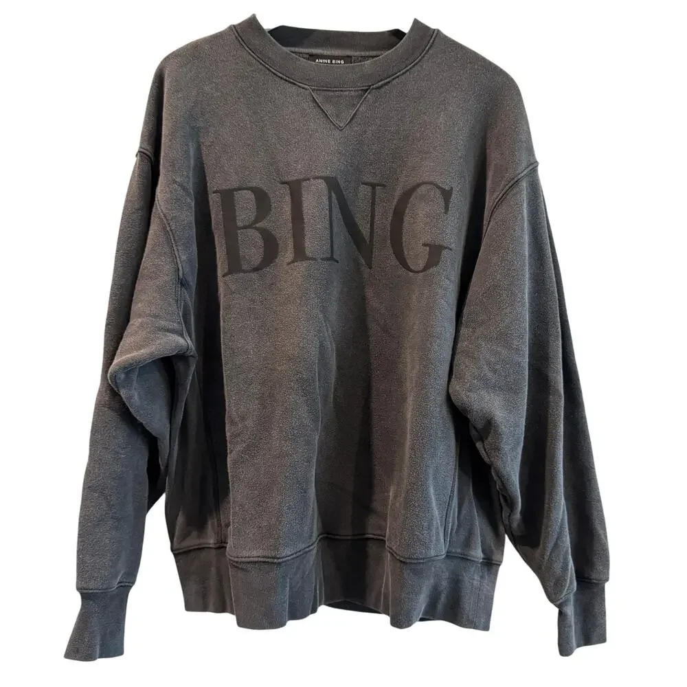 Anine Bing Sweatshirt Faded Black